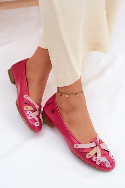 Ballerinas Es mussciejka P7542-15 pinke Farbe