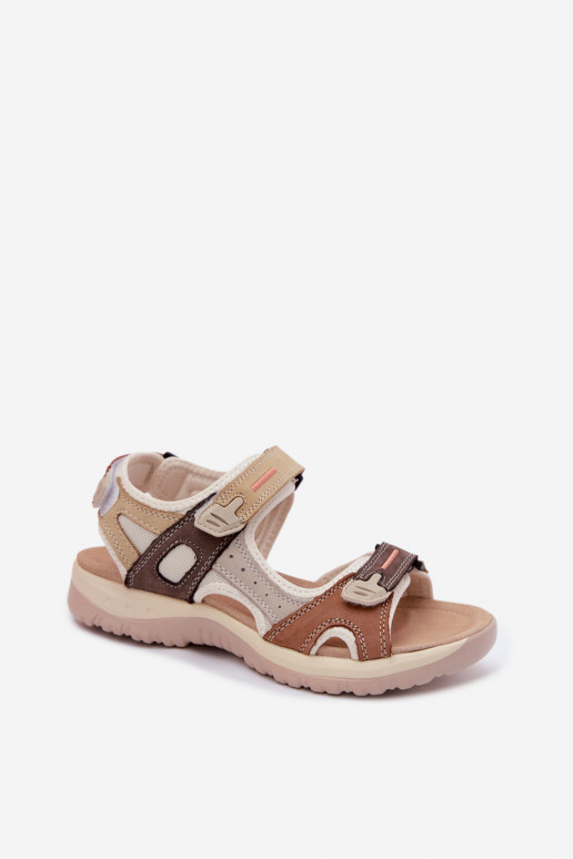 Damen braune sportliche Sandalen Averine