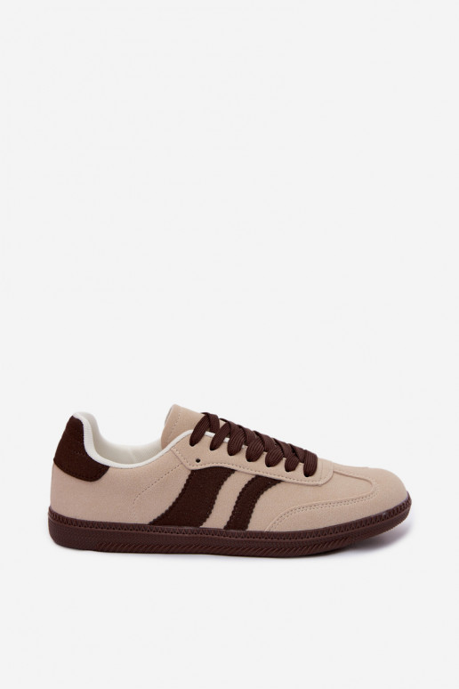 Damen Sportschuhe in sandfarbener Lurea