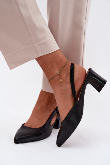 Damensandalen mit Absätzen Sergio Leone SK472 schZuarze Farbe