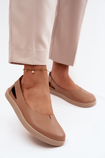 Ballerinas Barefoot Zazoo 10217 Cappuccino-Farbe 2