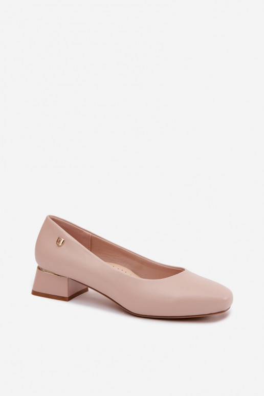 SchuheImitacji Skóry Klocke Sergio Leone PB417 Beige