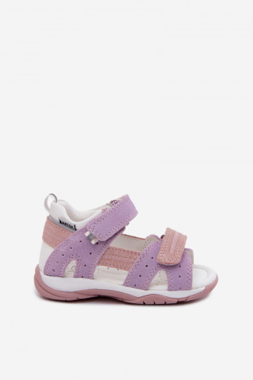 Bartek 84409-66 Wildledersandalen für Kinder in Violett 2