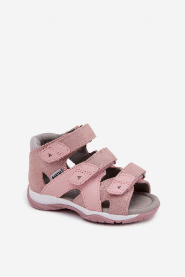 Bartek 84405-85 glänzende Sandalen für Mädchen in Rosa