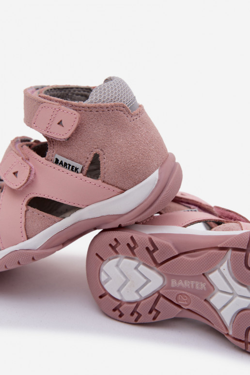 Bartek 84405-85 glänzende Sandalen für Mädchen in Rosa