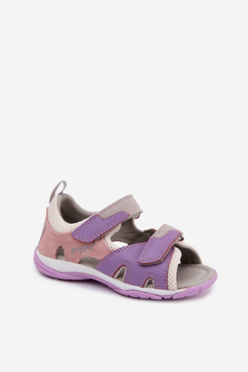 Bartek 84413-85 Ledersandalen für Kinder in Violett