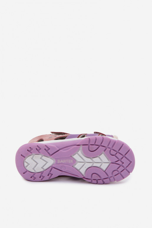 Sandalen für Kinder Haut Bartek 84413-85 Violette Farbe