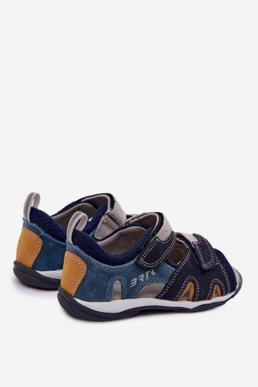 Bartek 84413-68 Ledersandalen für Jungen in Dunkelblau