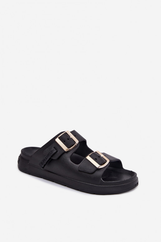 D.Franklin DFSH413001 leichte Damen-Slipper in Schwarz