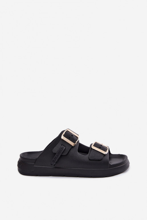D.Franklin DFSH413001 leichte Damen-Slipper in Schwarz