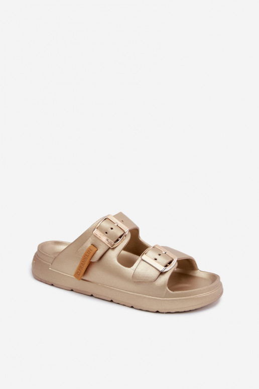D.Franklin DFSH413002 leichte Damen-Slipper in Gold