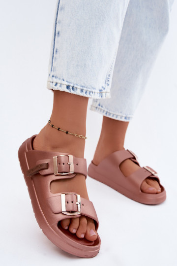 Leichte Damenschuhe mit Schnallen D.Franklin DFSH413002 roségold 2