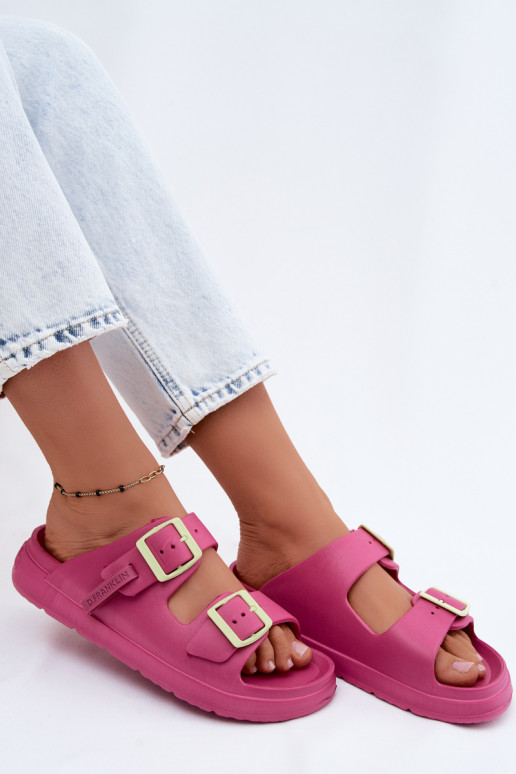 Leichte Damenschuhe mit Schnallen D.Franklin DFSH413005 pink