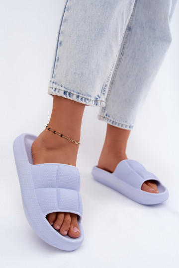 Leichte Hausschuhe Damenhausschuhe Vinceza 76052 blaue Farbe 2