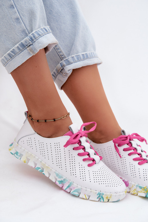 Haut Schuhe Feminin mit Schnürsenkeln Zueiße Farbe Cadiz
