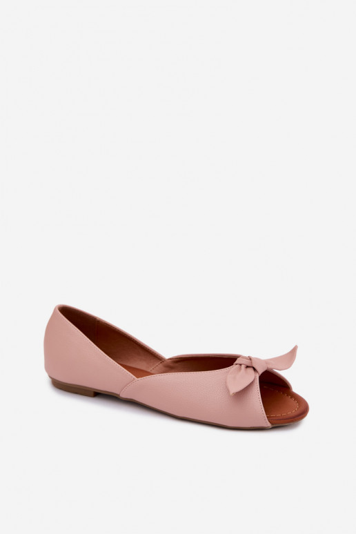 Ballerinas FemininOdkrytymi Palcami gleichschenklig Vinceza 22-17201 pinke Farbe