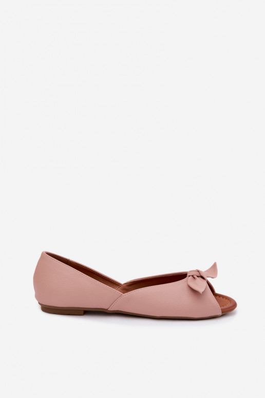Ballerinas FemininOdkrytymi Palcami gleichschenklig Vinceza 22-17201 pinke Farbe