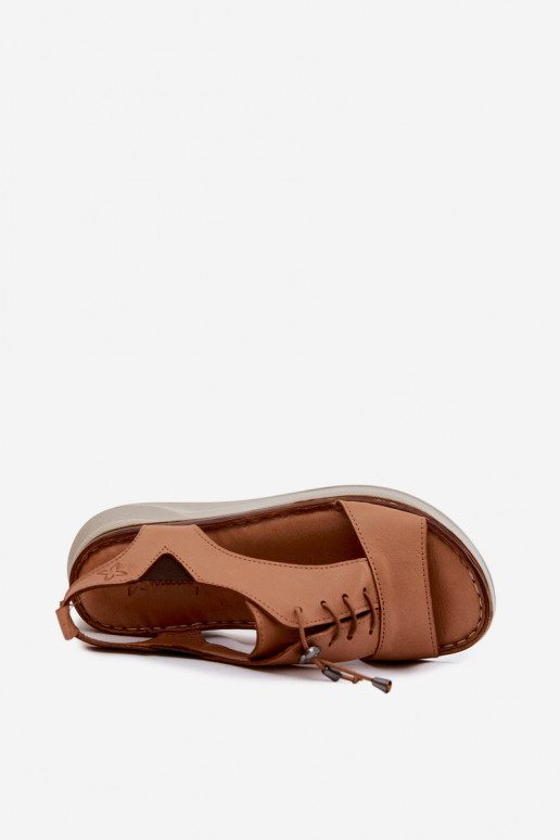Damen-Platform-Sandalen in Braun Tai turiciejka I7646-29
