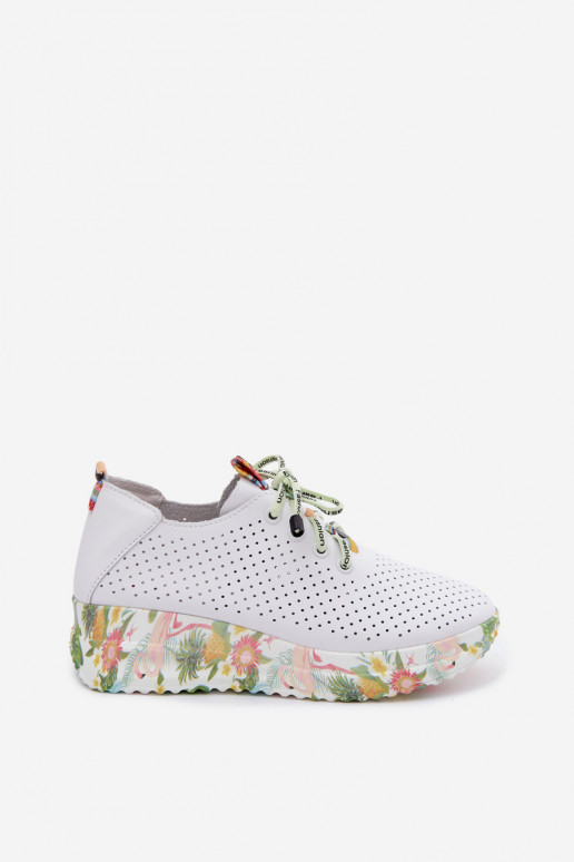 Haut Schuhe mit einer Plattform Artiker 58C0598 Zueiße Farbe