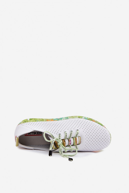 Lederplattformschuhe in weiß Artiker 58C0598