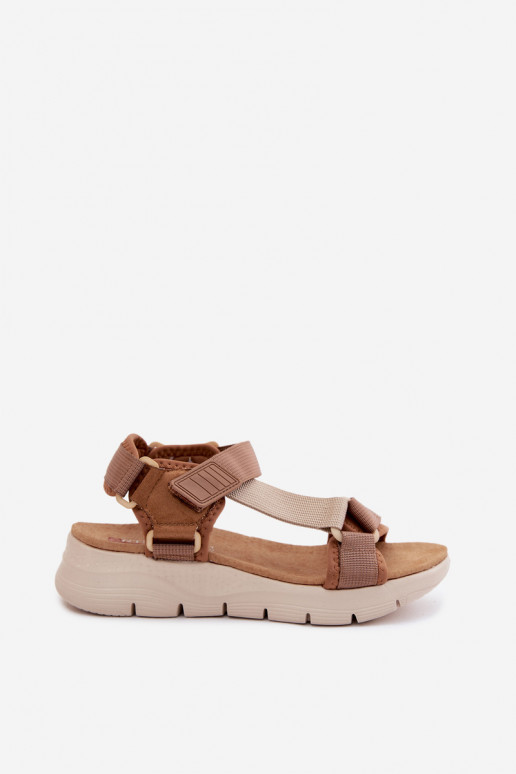 Sportlicher Stil Damensandalen Artiker 58C1231 braune Farbe