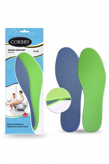 CORBBY DENIM MEMORY Einlegesohlen mit Memory-Schaum 2