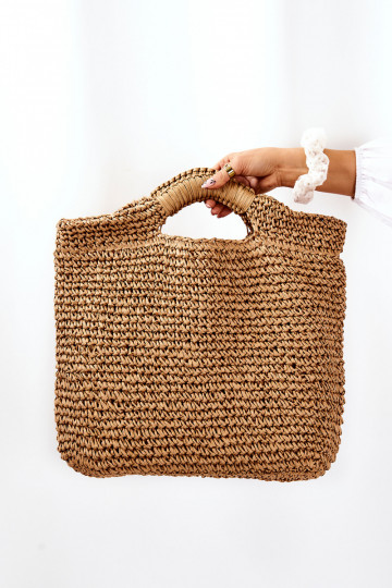 Große Damenhandtasche Big Star JJ574103 elfenbeinfarben 2