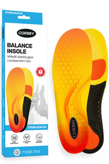 CORBBY BALANCE INSOLE stabilisierende Einlegesohlen mit Fußgewölbeunterstützung
