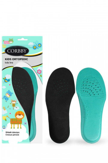 CORBBY KIDS ORTOPEDIC orthopädische profilierte Einlegesohlen für Kinder mit Vertiefung