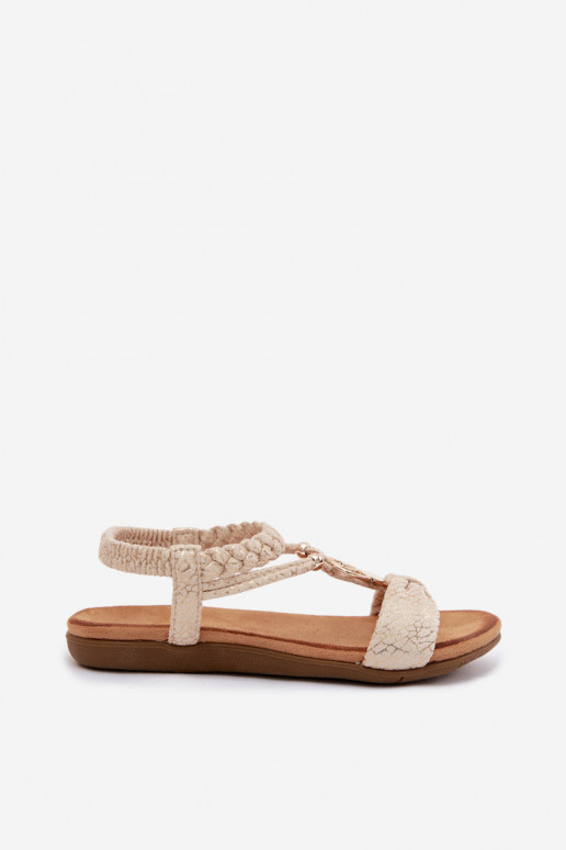 Flache Sandalen Artiker 58C0628 goldfarben