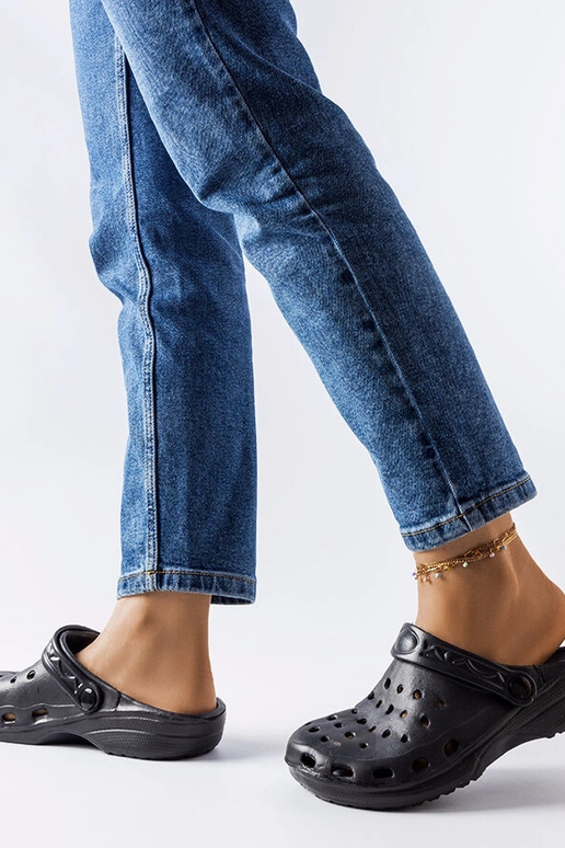 Schwarze Clogs mit geschlossener Spitze Kleist