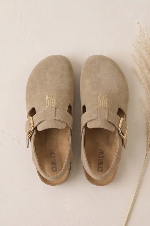DamensandalenErmöglichtturalnego aus INildlederu Big Star TT274542 Beige