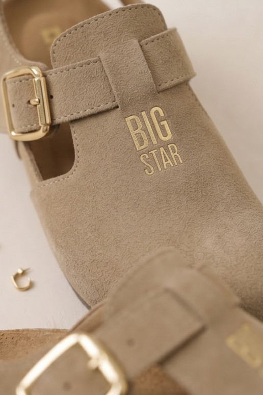 DamensandalenErmöglichtturalnego aus INildlederu Big Star TT274542 Beige