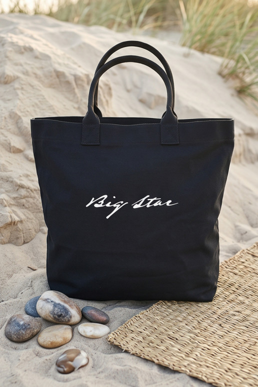 Stoffhandtasche/Shopping-Tasche Big Star RR574239 schwarz
