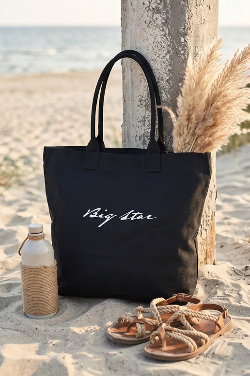 Stoffhandtasche/Shopping-Tasche Big Star RR574239 schwarz