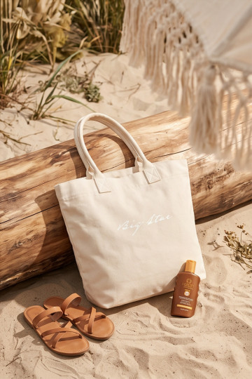 Stoffhandtasche/Shopping-Tasche Big Star RR574237 hellsandfarben 2