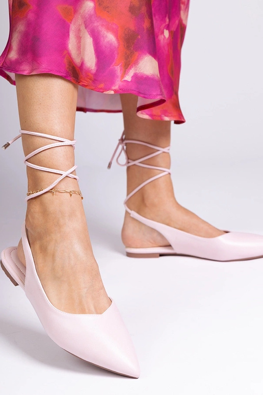 Rosa Mules aus Kunstleder Terry