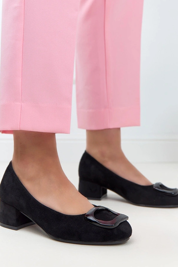 Schwarze Pumps mit Lederinnensohle Potocki