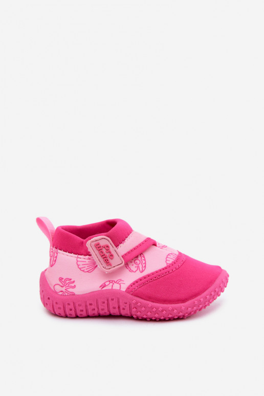 Rosa Kinderschuhe mit klebenden Verschlüssen PROINATER PRO-26-48-101B