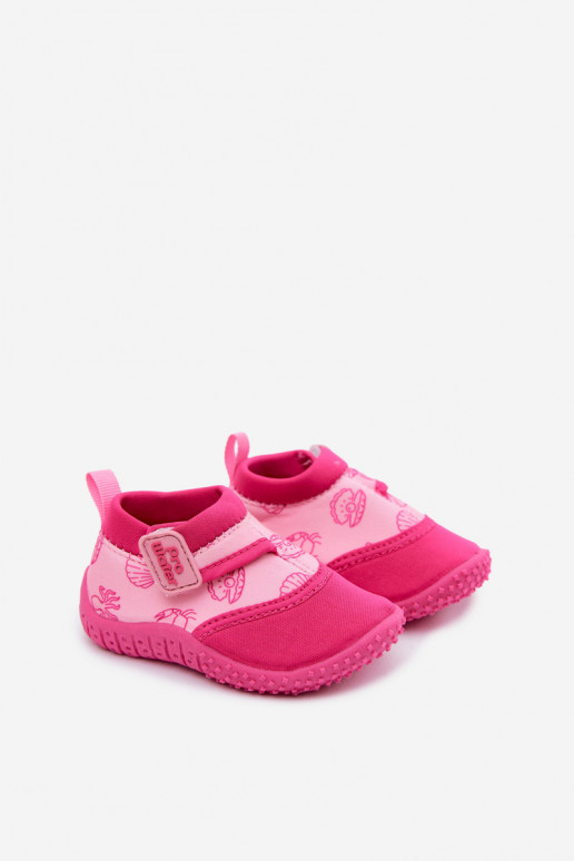 Rosa Kinderschuhe mit klebenden Verschlüssen PROINATER PRO-26-48-101B