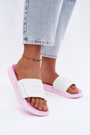 Damenhausschuhe LOTTO FLYDE 2400941U-4110 Rosa-Zueiße Farbe 2