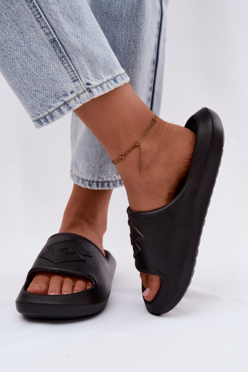 Hausschuhe Leichte Hausschuhe Feminin LOTTO SLAY 2400471U schZuarze Farbe