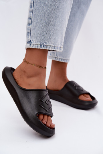 Damen leichte Slipper LOTTO SLAY 2400471U schwarze Farbe 2