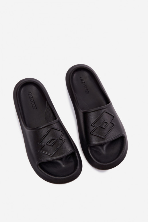 Damen leichte Slipper LOTTO SLAY 2400471U schwarze Farbe
