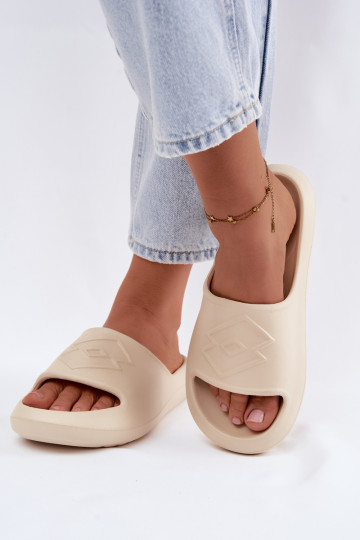 Damen leichte Slipper LOTTO SLAY 2400471U sandfarbe 2