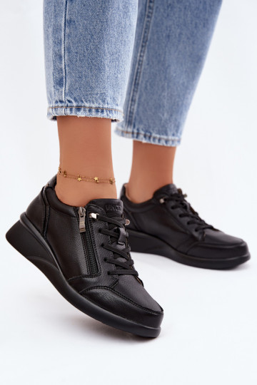Damen-Sneaker mit Plattform Vinceza 79644 schwarze Farbe 2