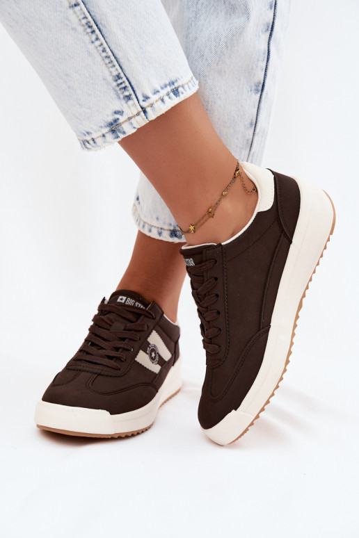 Sportliche Schuhe für Damen Big Star UU274024 in Schokoladenfarbe
