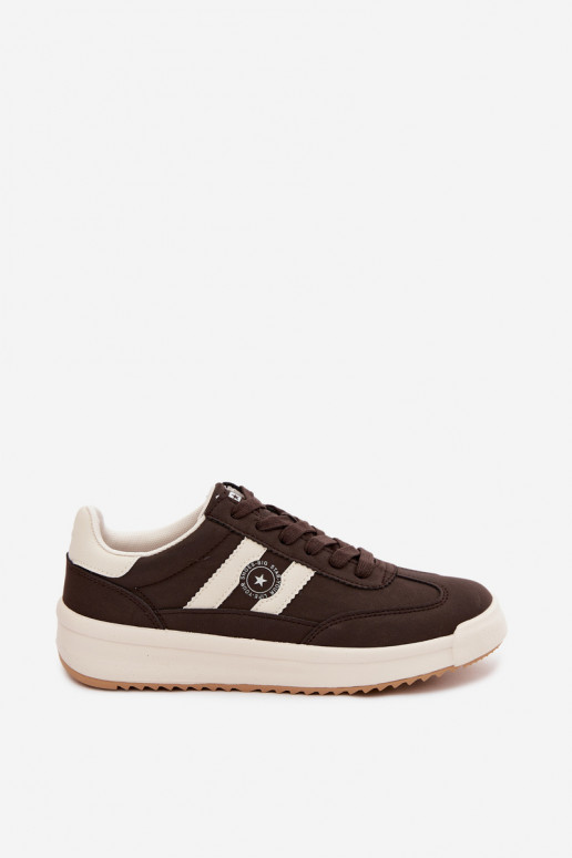 Sportliche Schuhe für Damen Big Star UU274024 in Schokoladenfarbe