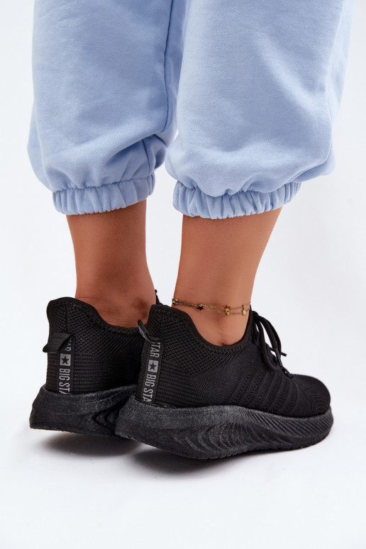 Slipper-Sportliche Schuhe für Damen Big Star UU274057 in schwarzer Farbe