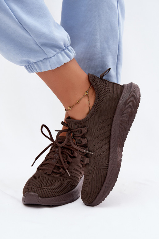 Slipper-Sportliche Schuhe für Damen Big Star UU274055 in Schokoladenfarbe